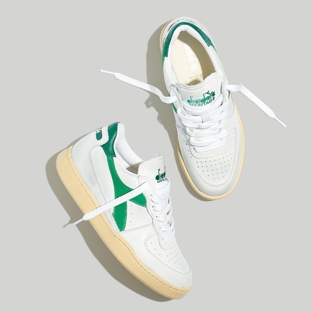 Madewell Diadora Mi Basket Lo Used Sneakers Nh233